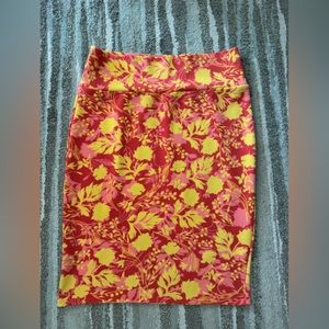 Lula roe skirt Hawaii floral